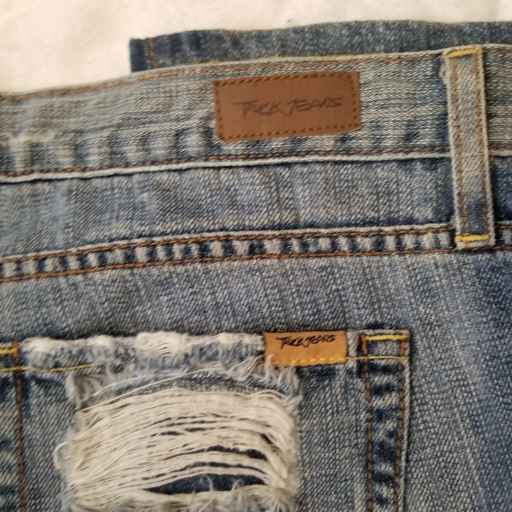 Ladies distressed Jeans size 15 Truck jeans - Picture 3 of 7